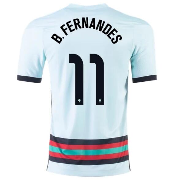 2020 EURO Portugal Away Kit Soccer Jersey BRUNO FERNANDES #11